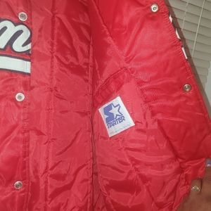 Vintage Red Starter Yankee Jacket